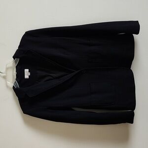 Loft Single Button Sweater Blazer Black Stretch Women's size 4 Gold Hardware